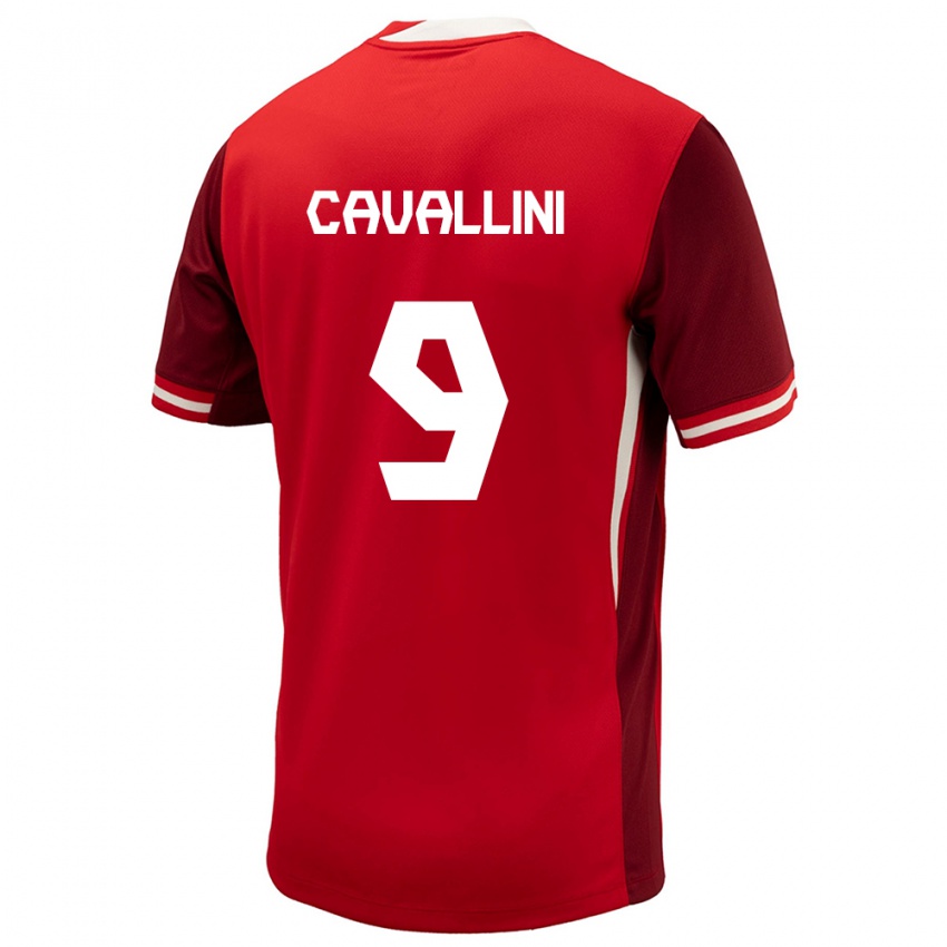 Niño Camiseta Canadá Lucas Cavallini #9 Rojo 1ª Equipación 24-26 La Camisa Perú