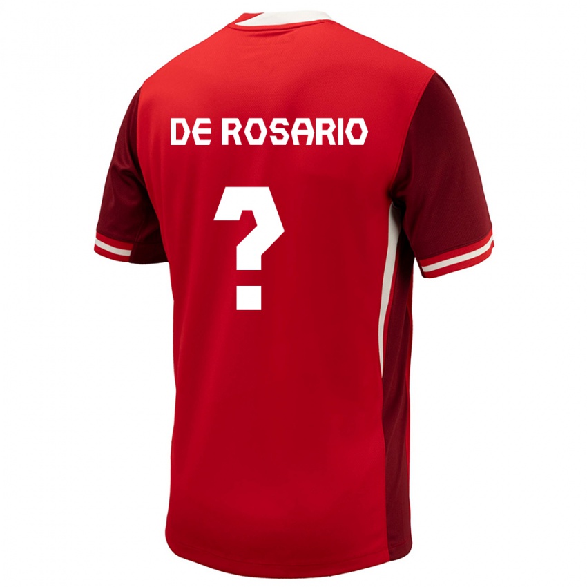 Niño Camiseta Canadá Adisa De Rosario #0 Rojo 1ª Equipación 24-26 La Camisa Perú