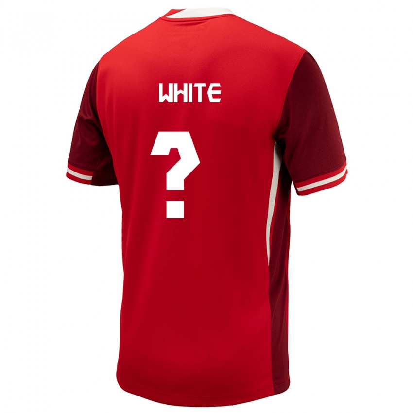 Niño Camiseta Canadá Eric White #0 Rojo 1ª Equipación 24-26 La Camisa Perú