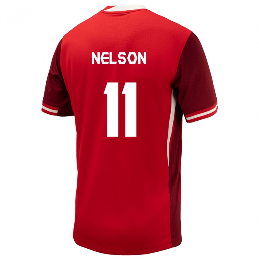 Niño Camiseta Canadá Jayden Nelson #11 Rojo 1ª Equipación 24-26 La Camisa Perú