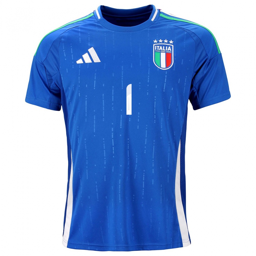 Niño Camiseta Italia Laura Giuliani #1 Azul 1ª Equipación 24-26 La Camisa Perú