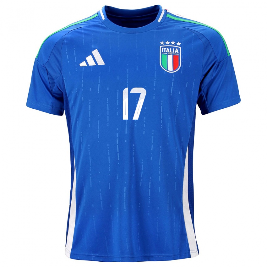 Niño Camiseta Italia Lisa Boattin #17 Azul 1ª Equipación 24-26 La Camisa Perú