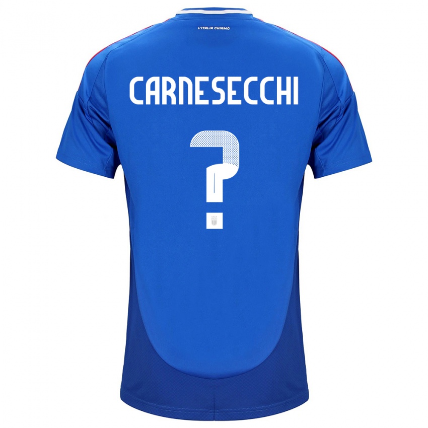 Niño Camiseta Italia Marco Carnesecchi #0 Azul 1ª Equipación 24-26 La Camisa Perú