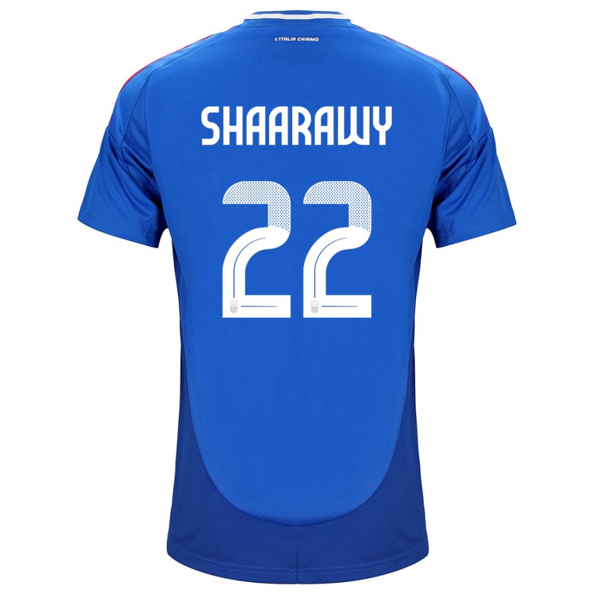 Niño Camiseta Italia Stephan El Shaarawy #22 Azul 1ª Equipación 24-26 La Camisa Perú