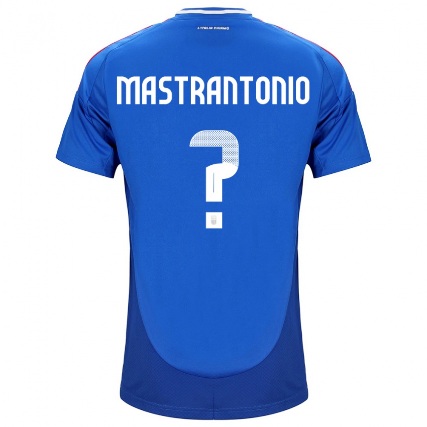 Niño Camiseta Italia Davide Mastrantonio #0 Azul 1ª Equipación 24-26 La Camisa Perú