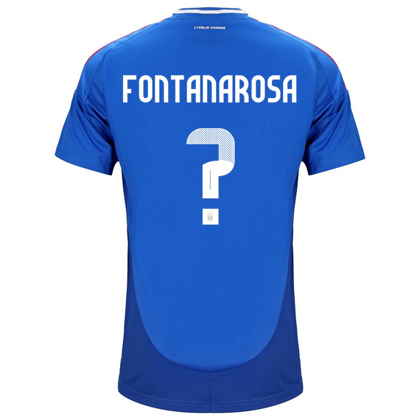 Niño Camiseta Italia Alessandro Fontanarosa #0 Azul 1ª Equipación 24-26 La Camisa Perú