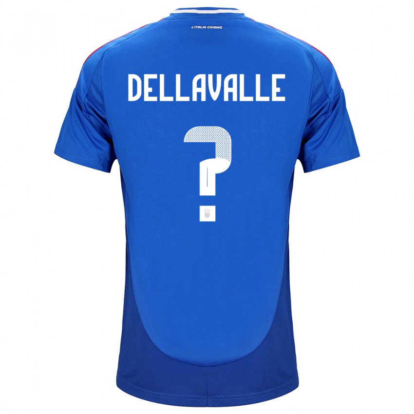 Niño Camiseta Italia Alessandro Dellavalle #0 Azul 1ª Equipación 24-26 La Camisa Perú