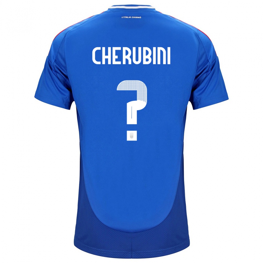 Niño Camiseta Italia Luigi Cherubini #0 Azul 1ª Equipación 24-26 La Camisa Perú