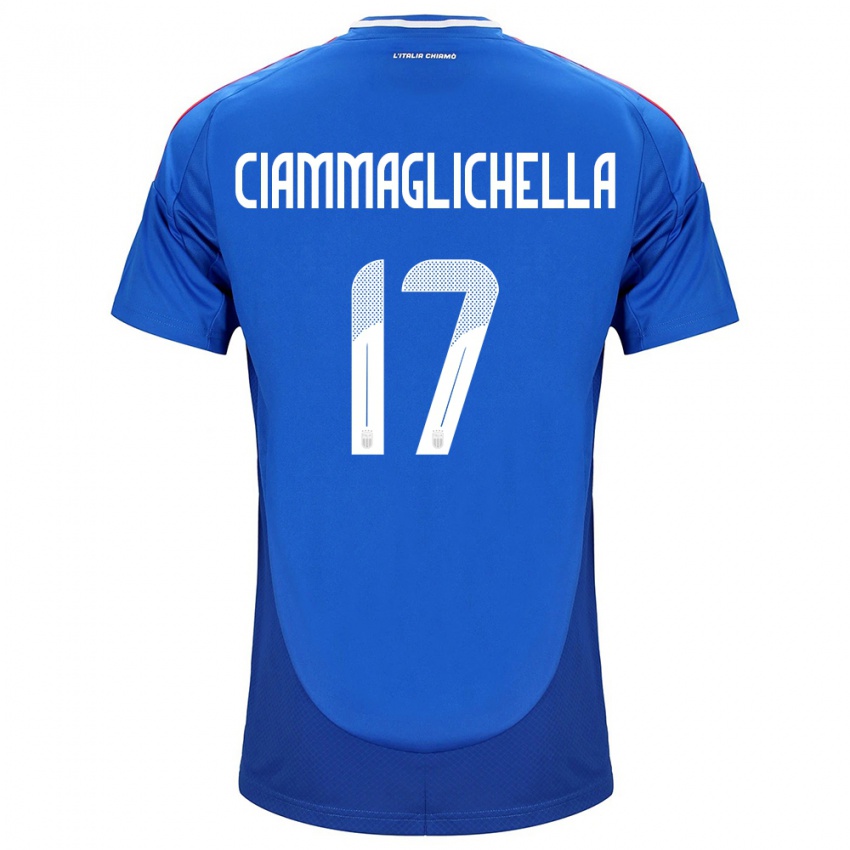 Niño Camiseta Italia Aaron Ciammaglichella #17 Azul 1ª Equipación 24-26 La Camisa Perú