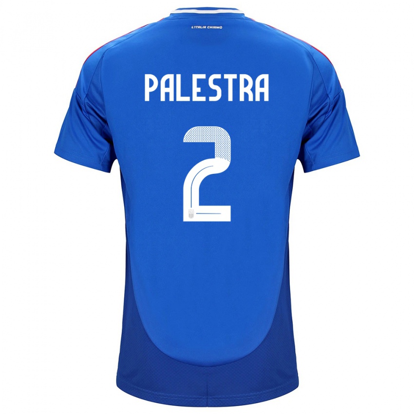 Niño Camiseta Italia Marco Palestra #2 Azul 1ª Equipación 24-26 La Camisa Perú