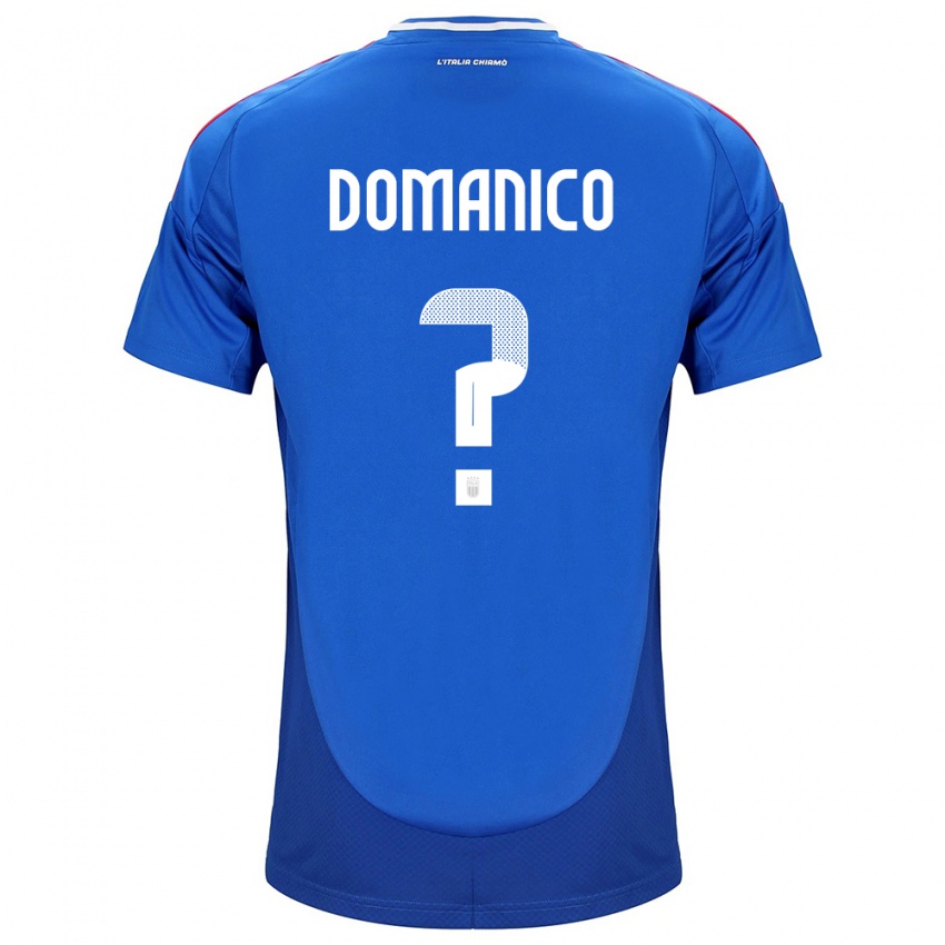 Niño Camiseta Italia Saverio Domanico #0 Azul 1ª Equipación 24-26 La Camisa Perú