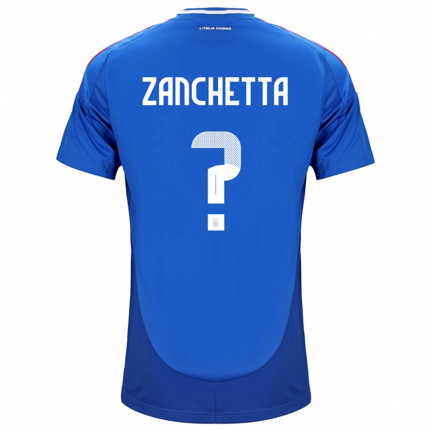 Niño Camiseta Italia Mattia Zanchetta #0 Azul 1ª Equipación 24-26 La Camisa Perú