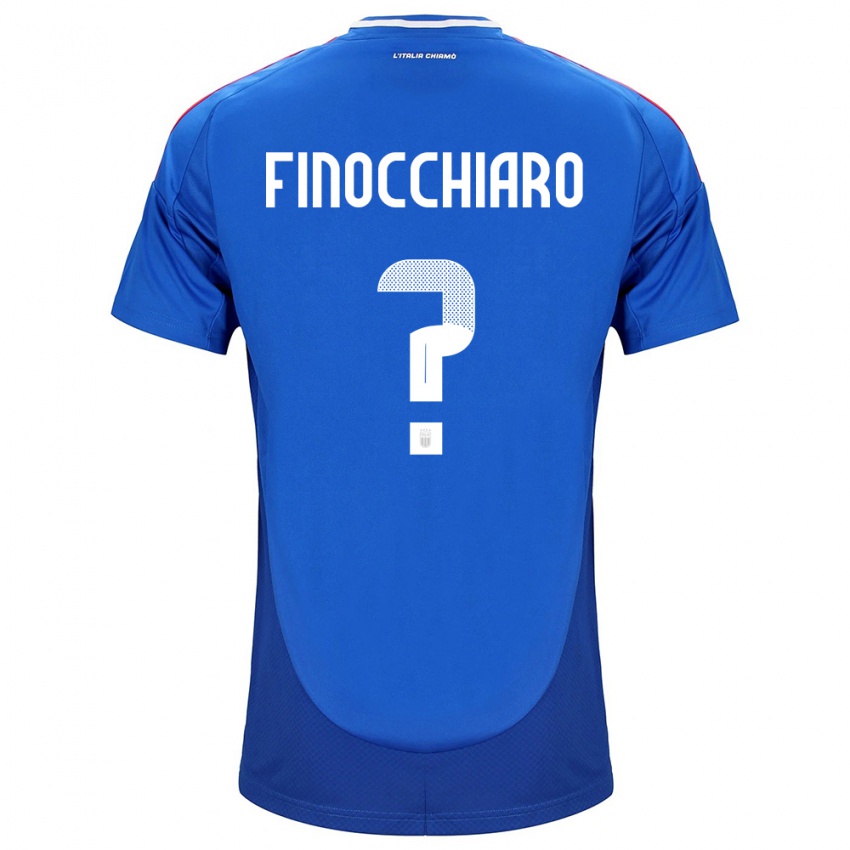 Niño Camiseta Italia Gabriele Finocchiaro #0 Azul 1ª Equipación 24-26 La Camisa Perú