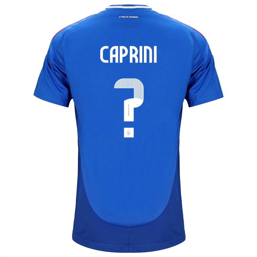 Niño Camiseta Italia Maat Daniel Caprini #0 Azul 1ª Equipación 24-26 La Camisa Perú