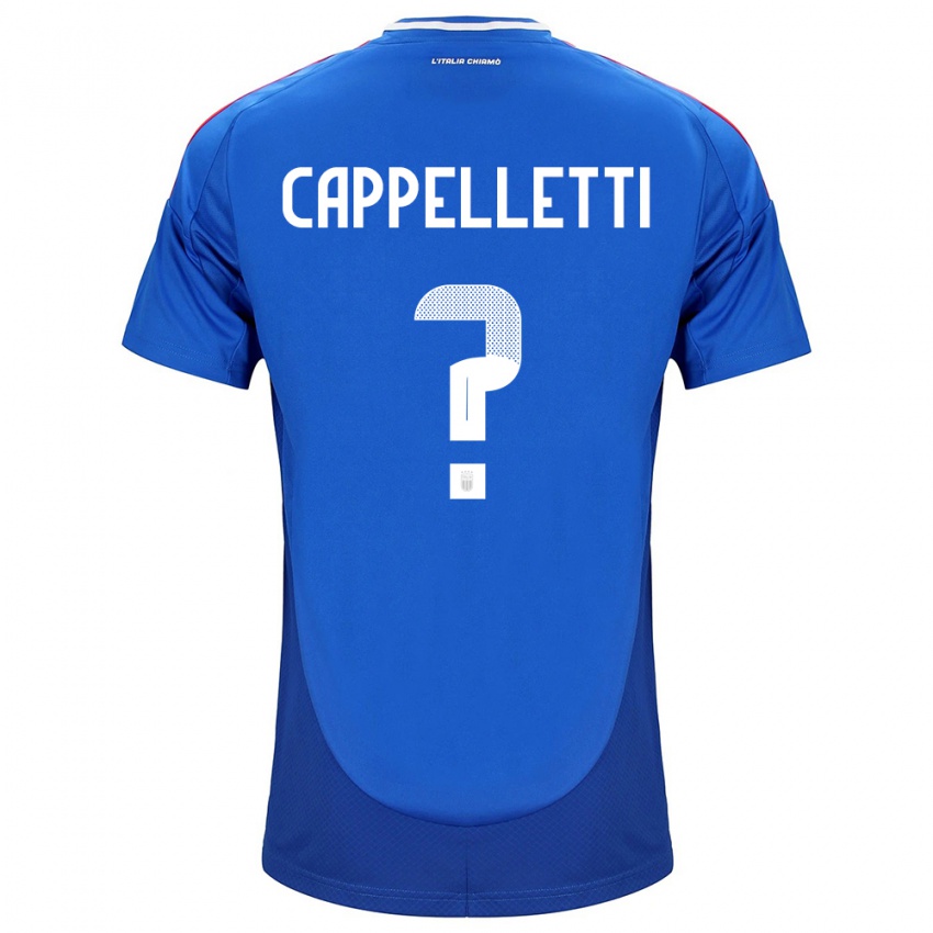 Niño Camiseta Italia Mattia Cappelletti #0 Azul 1ª Equipación 24-26 La Camisa Perú