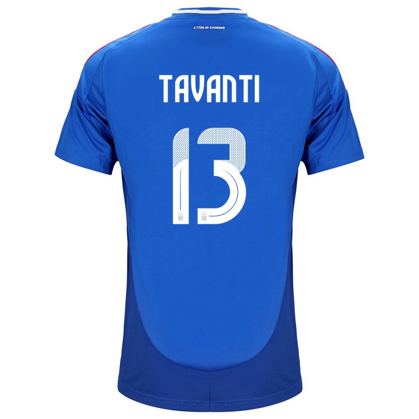 Niño Camiseta Italia Samuele Tavanti #13 Azul 1ª Equipación 24-26 La Camisa Perú