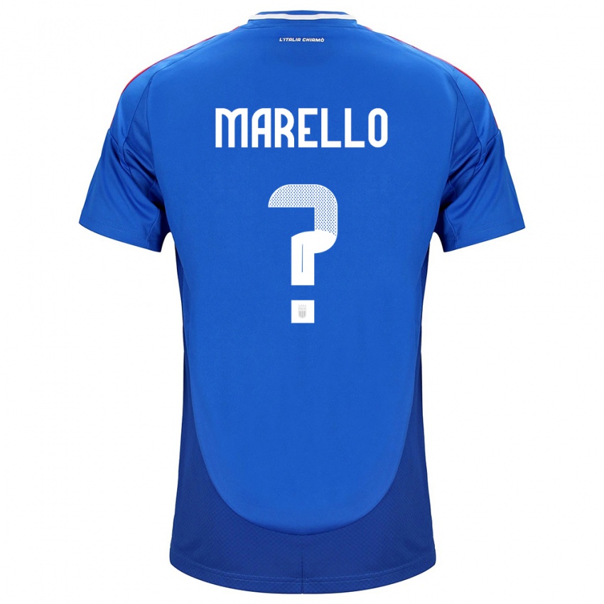 Niño Camiseta Italia Mattia Marello #0 Azul 1ª Equipación 24-26 La Camisa Perú