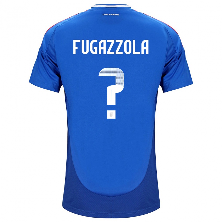 Niño Camiseta Italia Marcello Fugazzola #0 Azul 1ª Equipación 24-26 La Camisa Perú