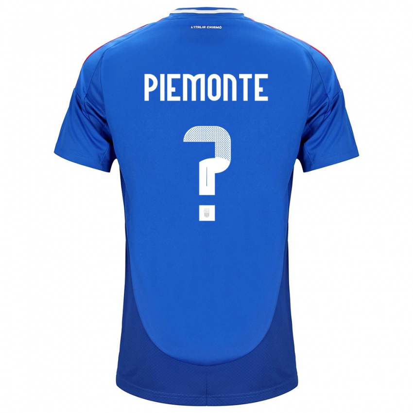 Niño Camiseta Italia Martina Piemonte #0 Azul 1ª Equipación 24-26 La Camisa Perú