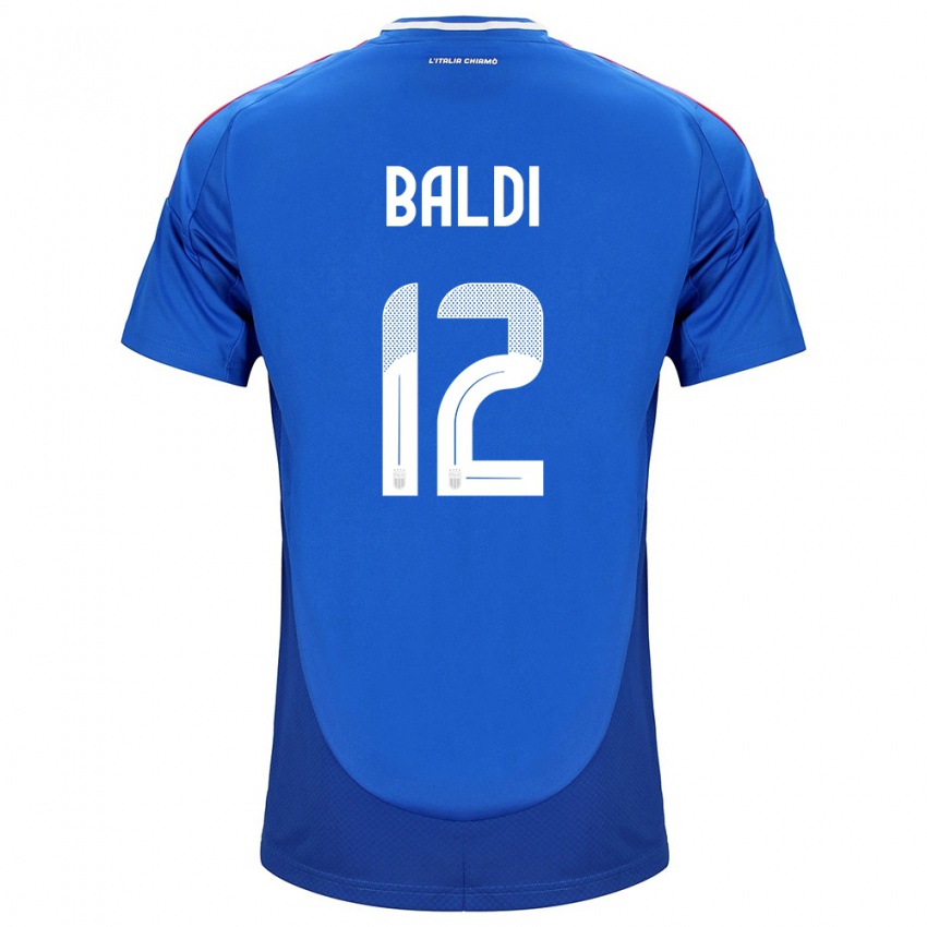 Niño Camiseta Italia Rachele Baldi #12 Azul 1ª Equipación 24-26 La Camisa Perú