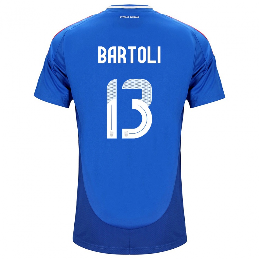 Niño Camiseta Italia Elisa Bartoli #13 Azul 1ª Equipación 24-26 La Camisa Perú