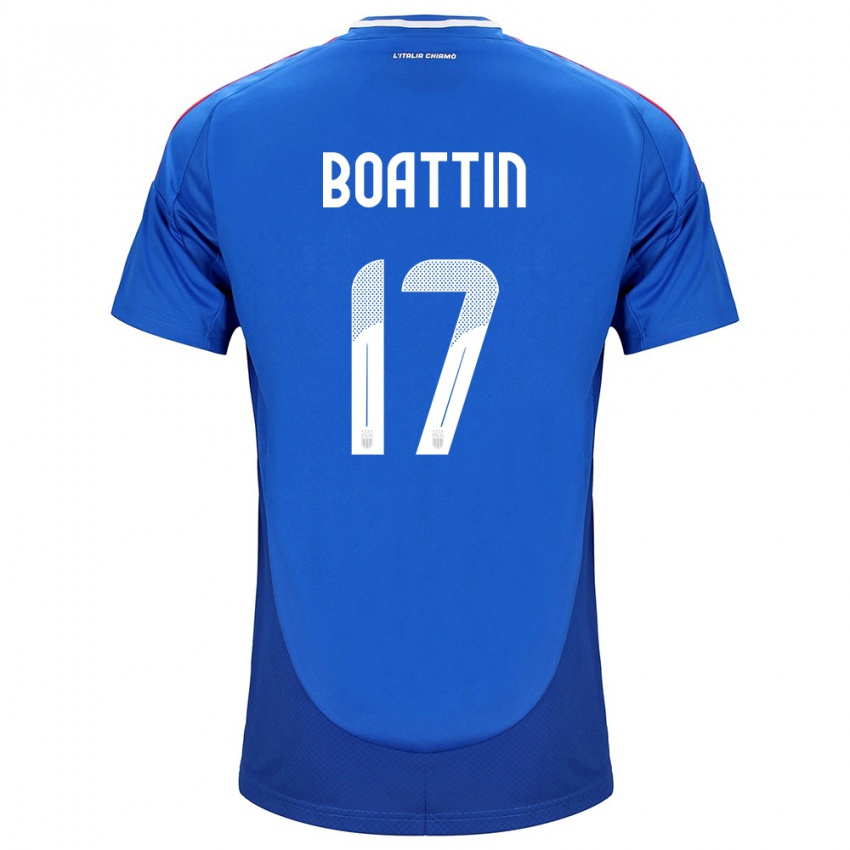 Niño Camiseta Italia Lisa Boattin #17 Azul 1ª Equipación 24-26 La Camisa Perú