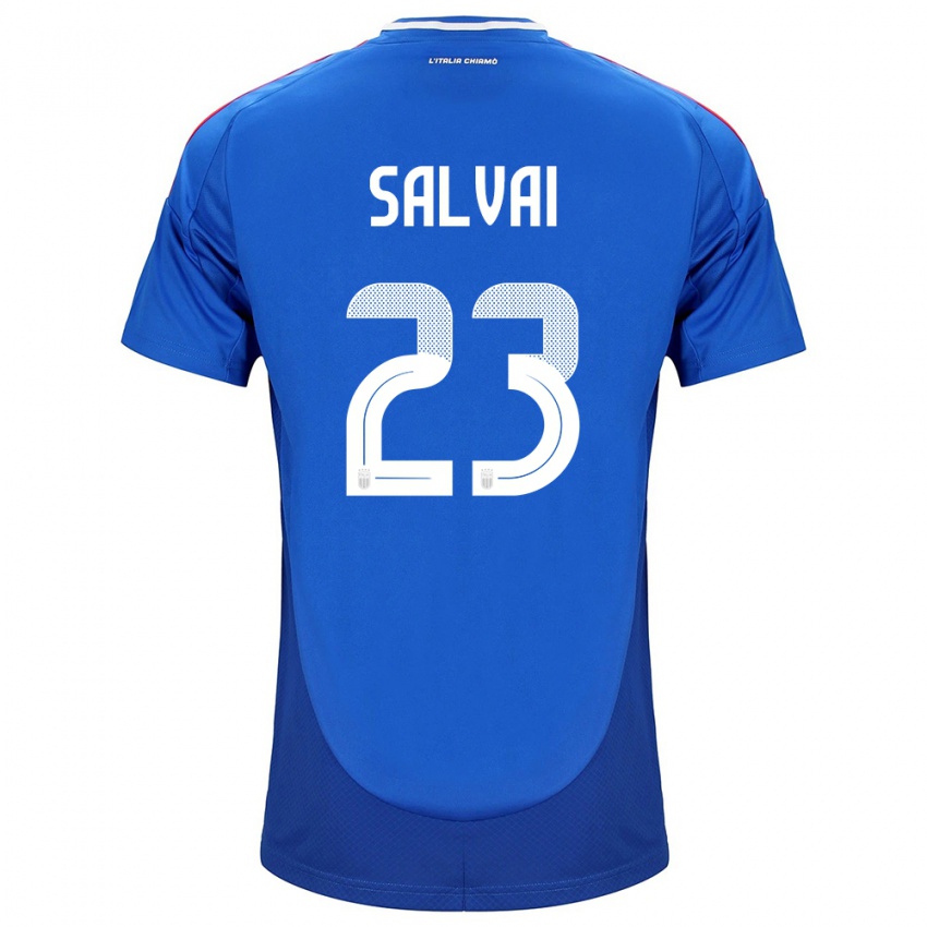 Niño Camiseta Italia Cecilia Salvai #23 Azul 1ª Equipación 24-26 La Camisa Perú