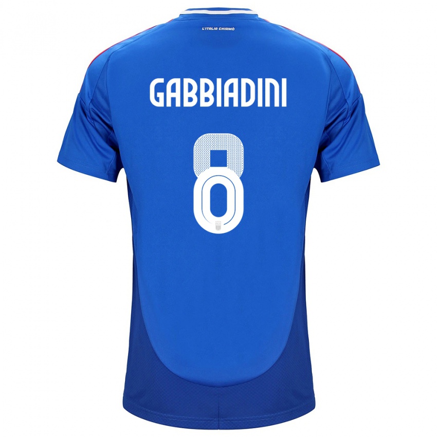 Niño Camiseta Italia Melania Gabbiadini #8 Azul 1ª Equipación 24-26 La Camisa Perú