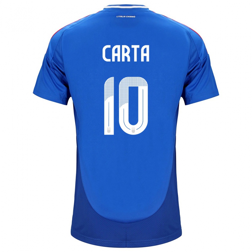 Niño Camiseta Italia Antonella Carta #10 Azul 1ª Equipación 24-26 La Camisa Perú