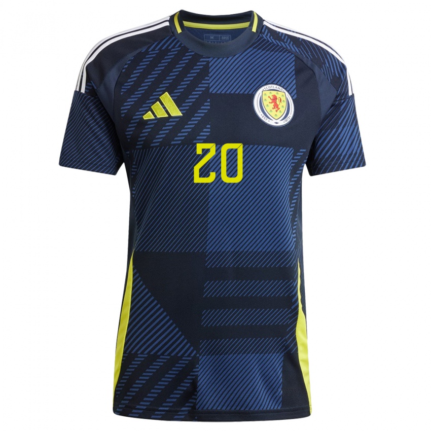 Niño Camiseta Escocia Kirsty Smith #20 Azul Oscuro 1ª Equipación 24-26 La Camisa Perú