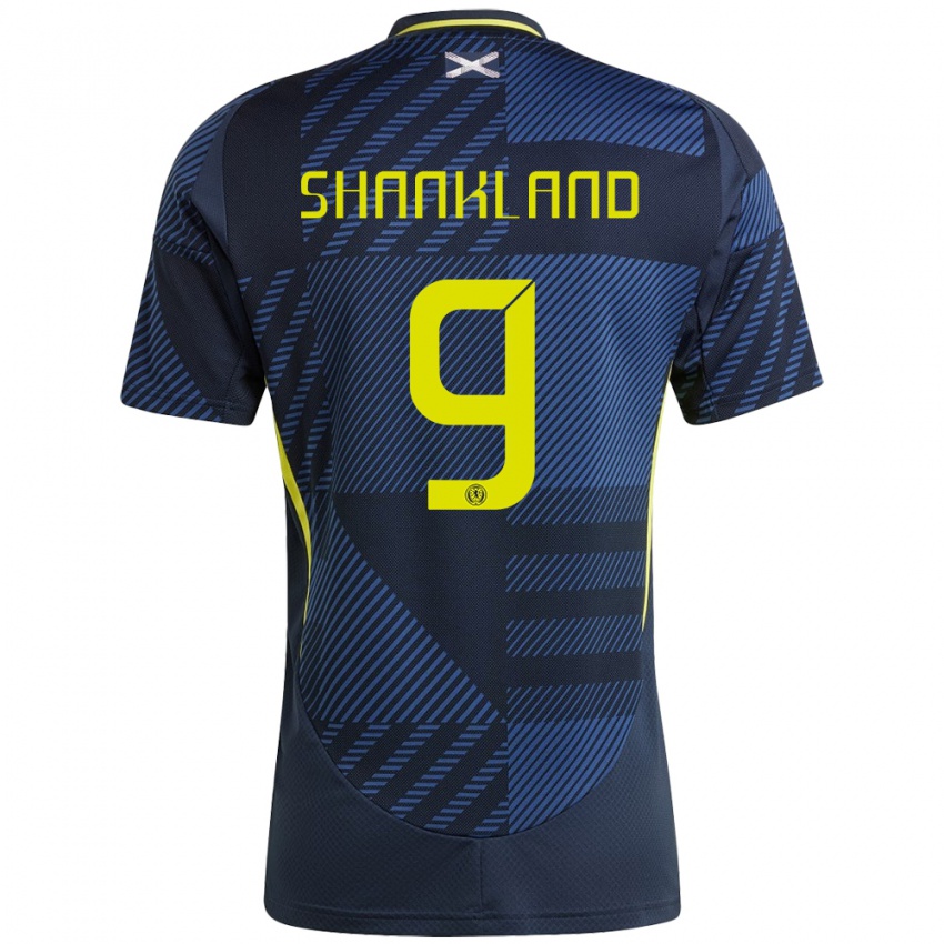 Niño Camiseta Escocia Lawrence Shankland #9 Azul Oscuro 1ª Equipación 24-26 La Camisa Perú