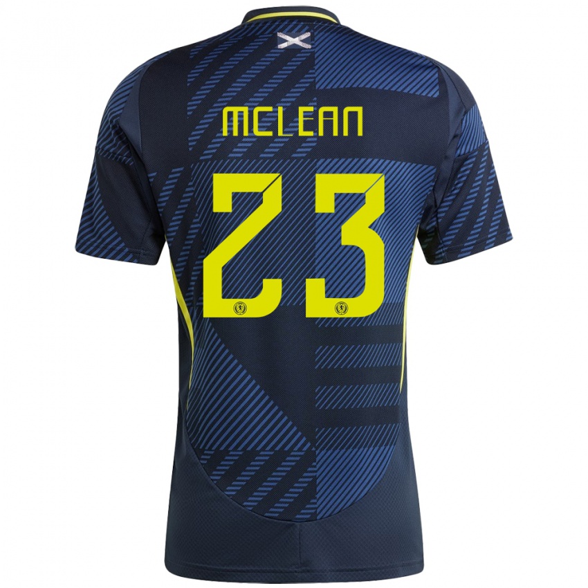 Niño Camiseta Escocia Kenny Mclean #23 Azul Oscuro 1ª Equipación 24-26 La Camisa Perú