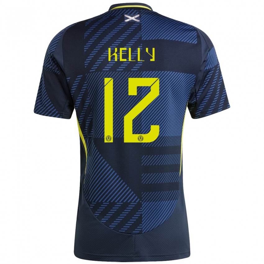 Niño Camiseta Escocia Liam Kelly #12 Azul Oscuro 1ª Equipación 24-26 La Camisa Perú