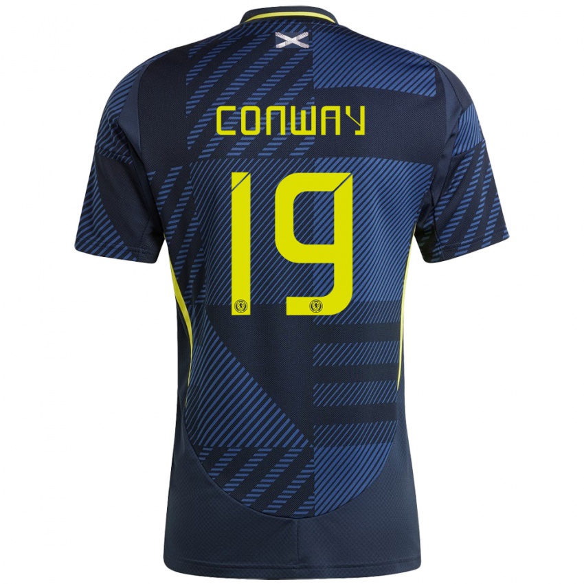 Niño Camiseta Escocia Tommy Conway #19 Azul Oscuro 1ª Equipación 24-26 La Camisa Perú