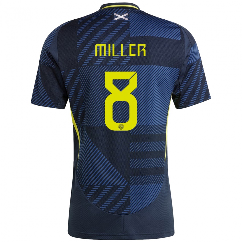 Niño Camiseta Escocia Lennon Miller #8 Azul Oscuro 1ª Equipación 24-26 La Camisa Perú