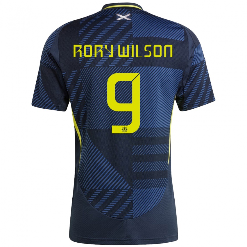 Niño Camiseta Escocia Rory Wilson #9 Azul Oscuro 1ª Equipación 24-26 La Camisa Perú