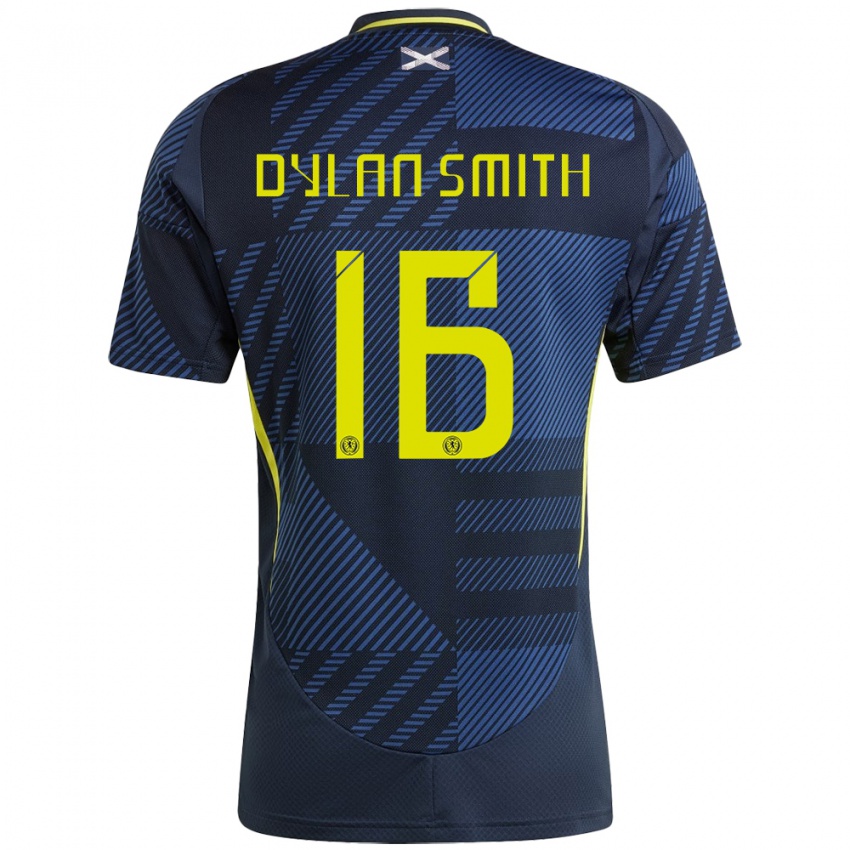 Niño Camiseta Escocia Dylan Smith #16 Azul Oscuro 1ª Equipación 24-26 La Camisa Perú