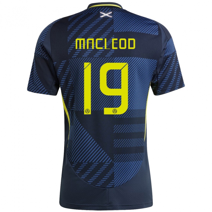 Niño Camiseta Escocia Rory Macleod #19 Azul Oscuro 1ª Equipación 24-26 La Camisa Perú