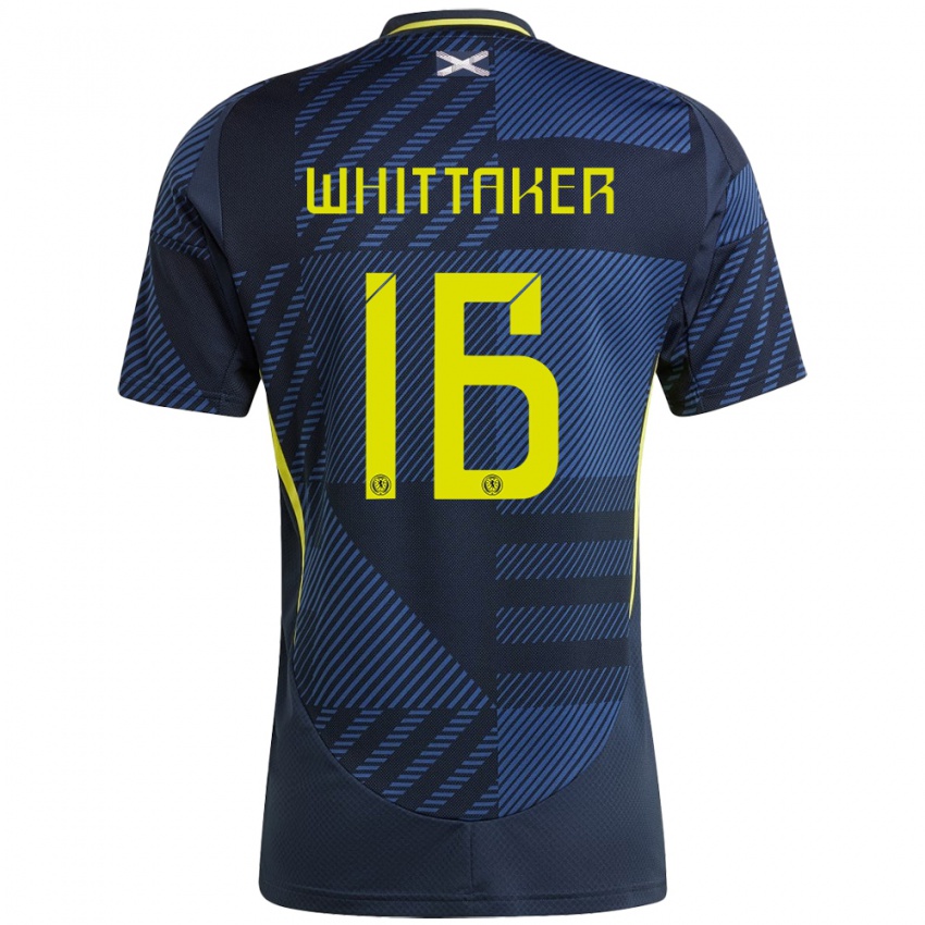 Niño Camiseta Escocia Rory Whittaker #16 Azul Oscuro 1ª Equipación 24-26 La Camisa Perú