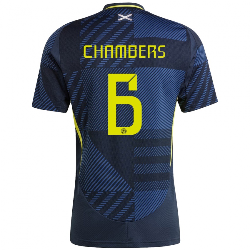 Niño Camiseta Escocia Sam Chambers #6 Azul Oscuro 1ª Equipación 24-26 La Camisa Perú