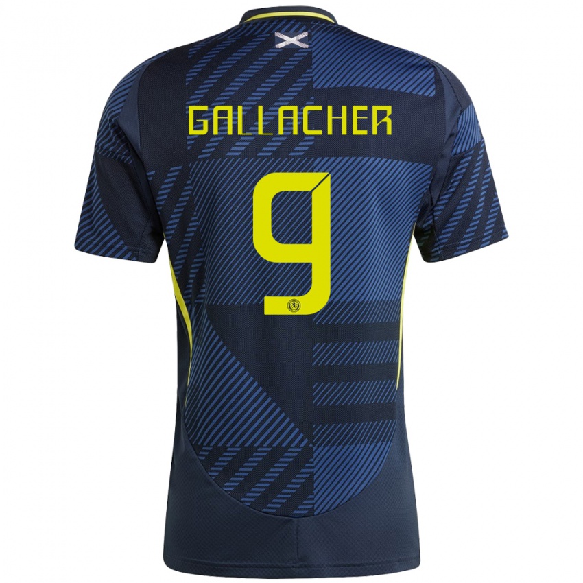 Niño Camiseta Escocia Amy Gallacher #9 Azul Oscuro 1ª Equipación 24-26 La Camisa Perú