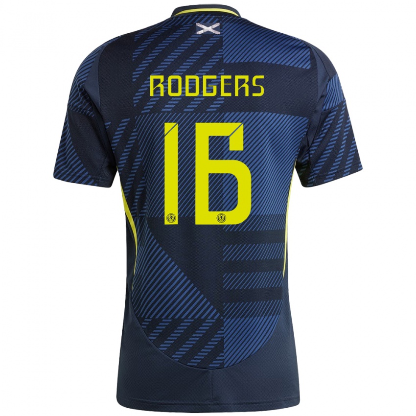 Niño Camiseta Escocia Amy Rodgers #16 Azul Oscuro 1ª Equipación 24-26 La Camisa Perú