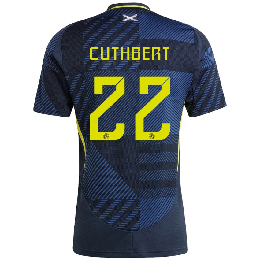 Niño Camiseta Escocia Erin Cuthbert #22 Azul Oscuro 1ª Equipación 24-26 La Camisa Perú