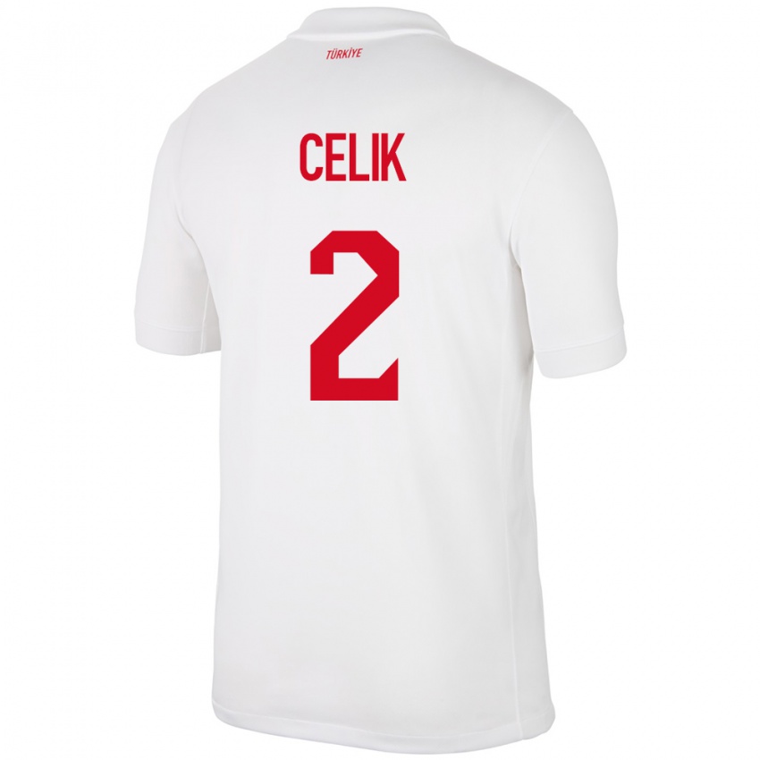 Niño Camiseta Turquía Zeki Çelik #2 Blanco 1ª Equipación 24-26 La Camisa Perú