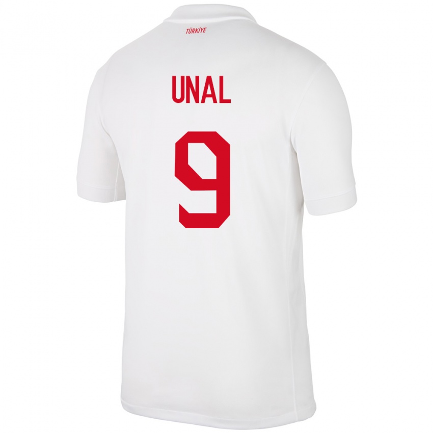 Niño Camiseta Turquía Enes Ünal #9 Blanco 1ª Equipación 24-26 La Camisa Perú