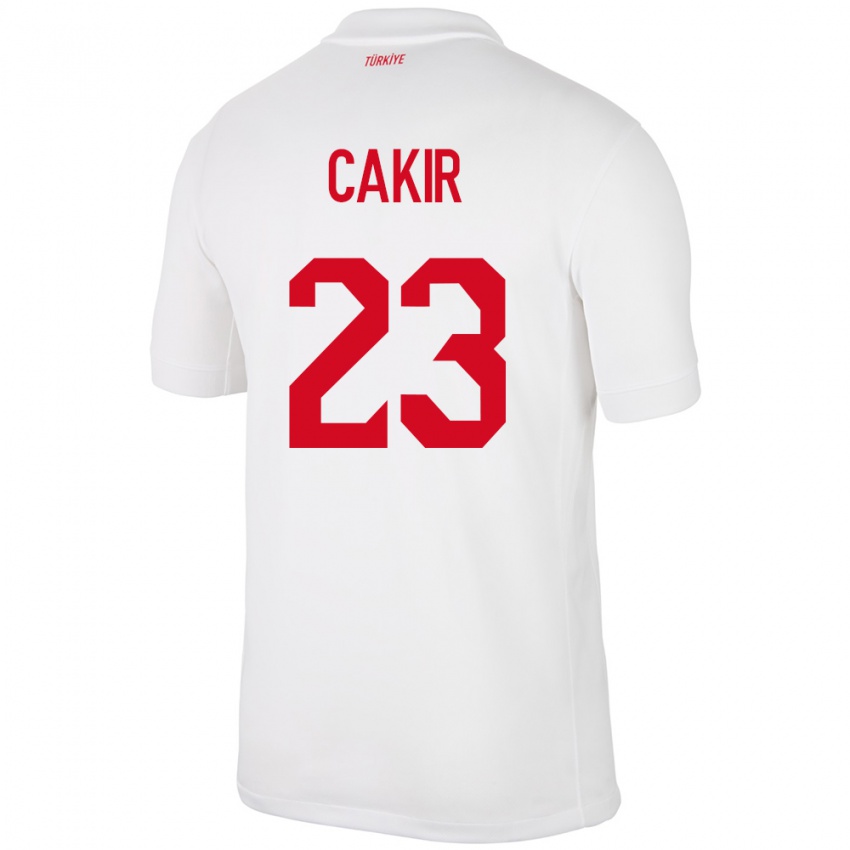 Niño Camiseta Turquía Uğurcan Çakır #23 Blanco 1ª Equipación 24-26 La Camisa Perú