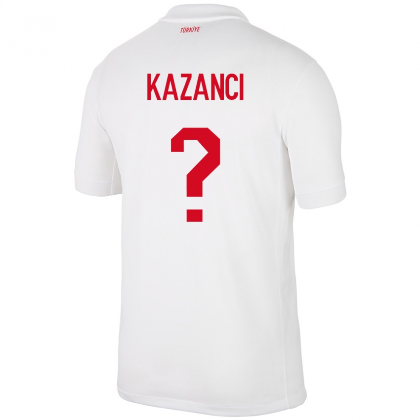 Niño Camiseta Turquía Şant Kazancı #0 Blanco 1ª Equipación 24-26 La Camisa Perú