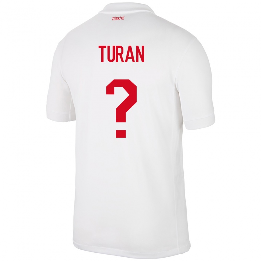 Niño Camiseta Turquía Hasan Turan #0 Blanco 1ª Equipación 24-26 La Camisa Perú