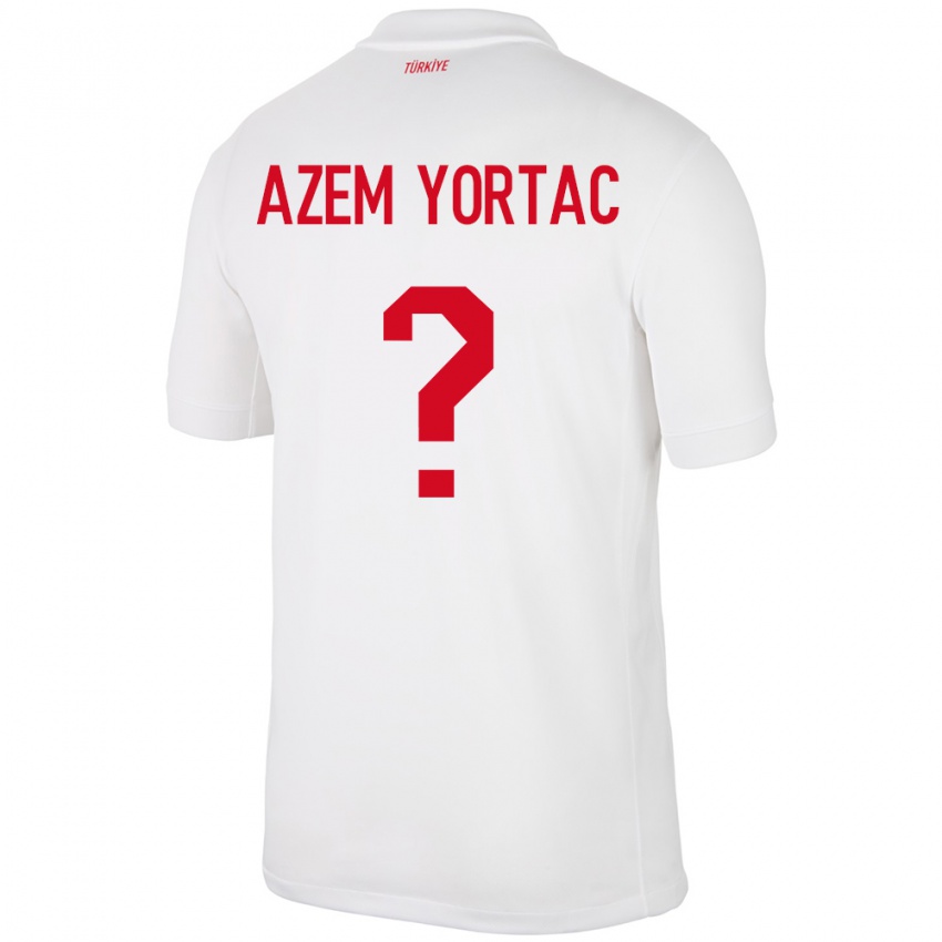 Niño Camiseta Turquía Mustafa Azem Yortaç #0 Blanco 1ª Equipación 24-26 La Camisa Perú