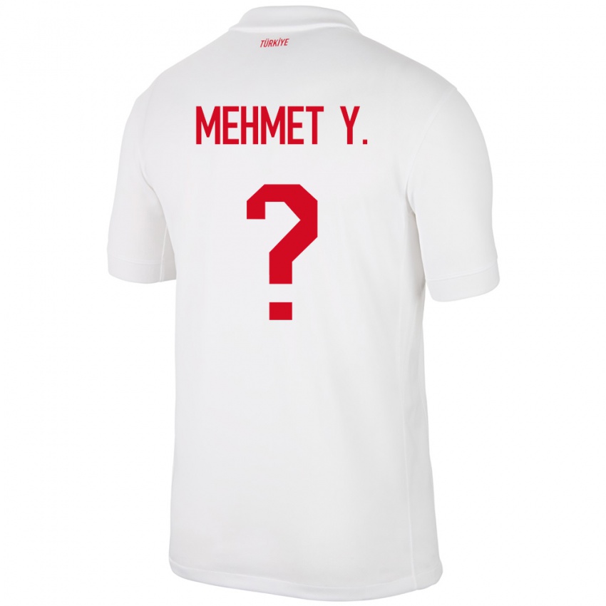 Niño Camiseta Turquía Mehmet Yildirim #0 Blanco 1ª Equipación 24-26 La Camisa Perú